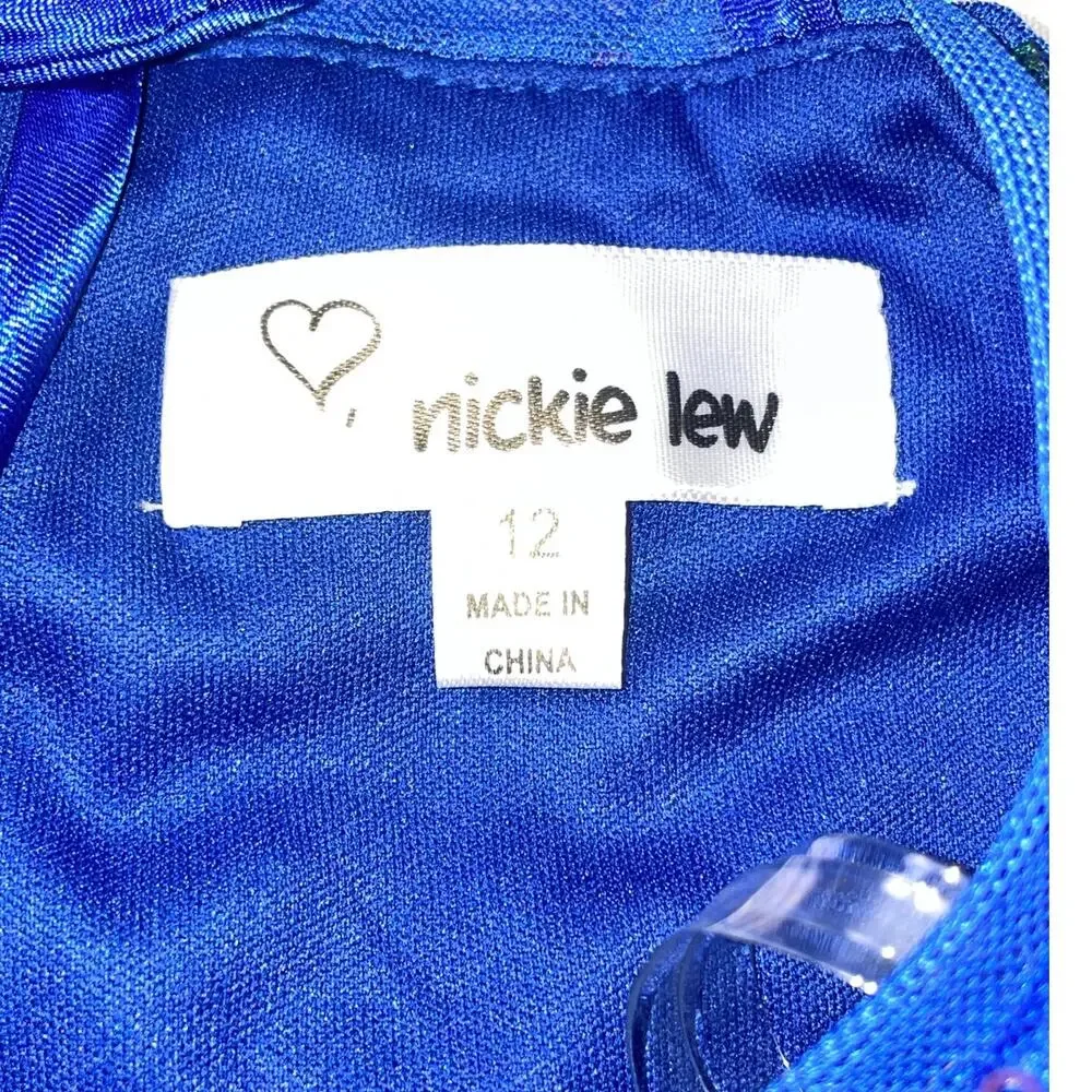 NWT LOVE, NICKIE LEW Sequin Asymmetric Party / Performance Dress - Girl' Size 12